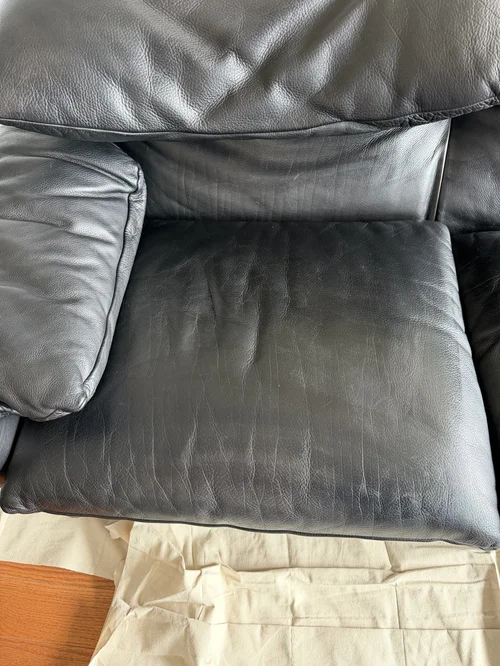 Leather cushion after cleaning Portland