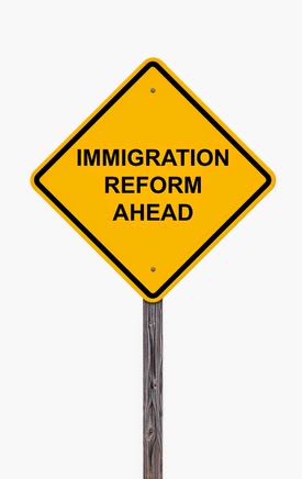 Immigration Reform Sign Board in San Francisco and San Jose