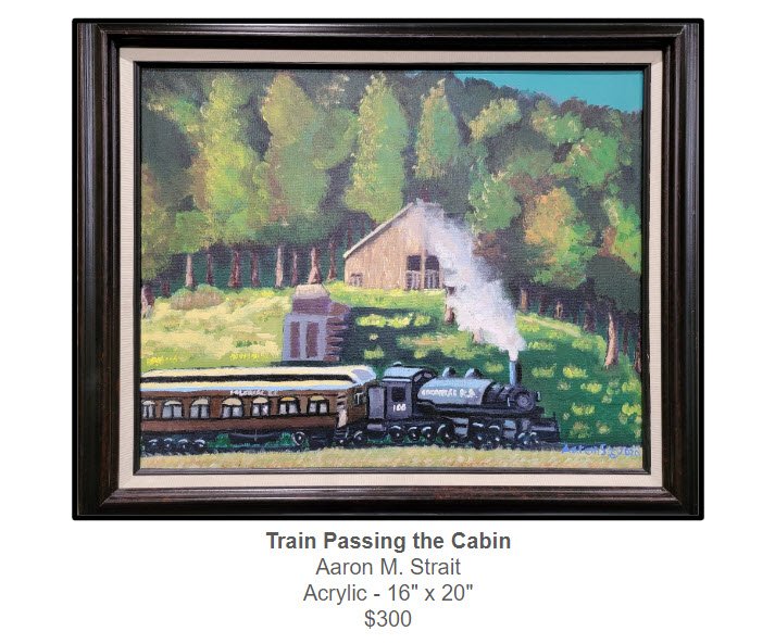 Train Passing the Cabin