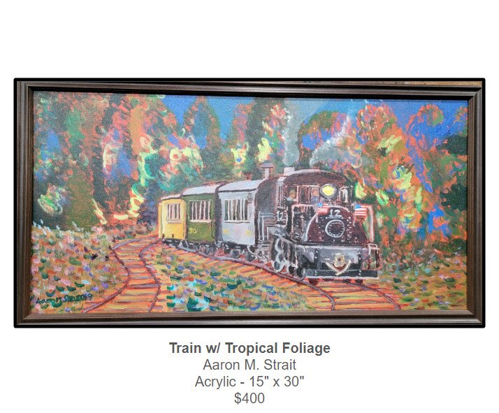 Train w/ Tropical Foliage