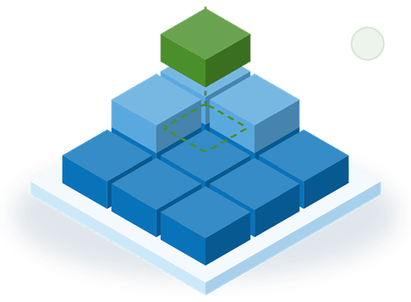 Building blocks forming a foundation