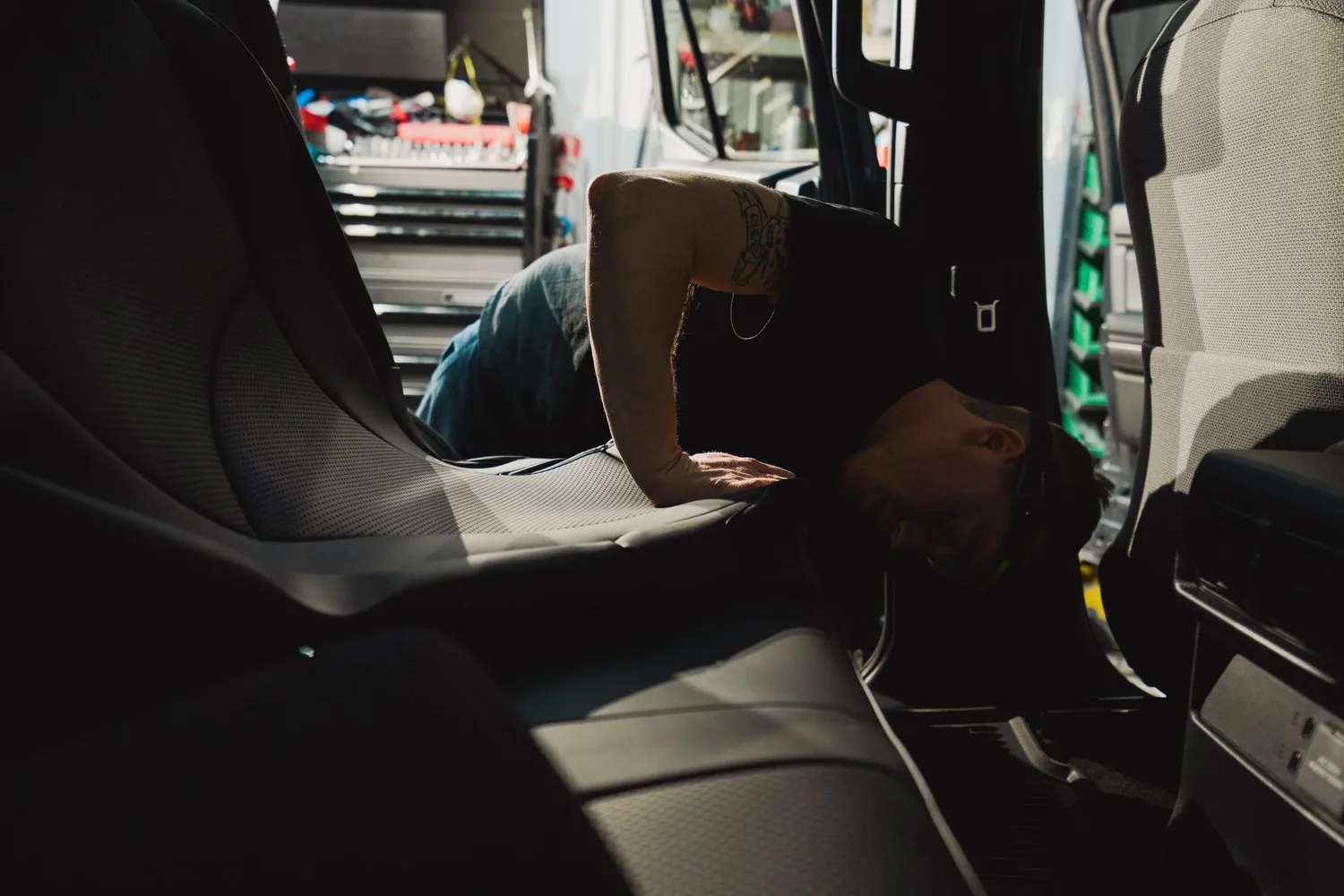Seat installation content proving fit and real-world use for accessory brands. Ian Jones, ISJDESIGNS.