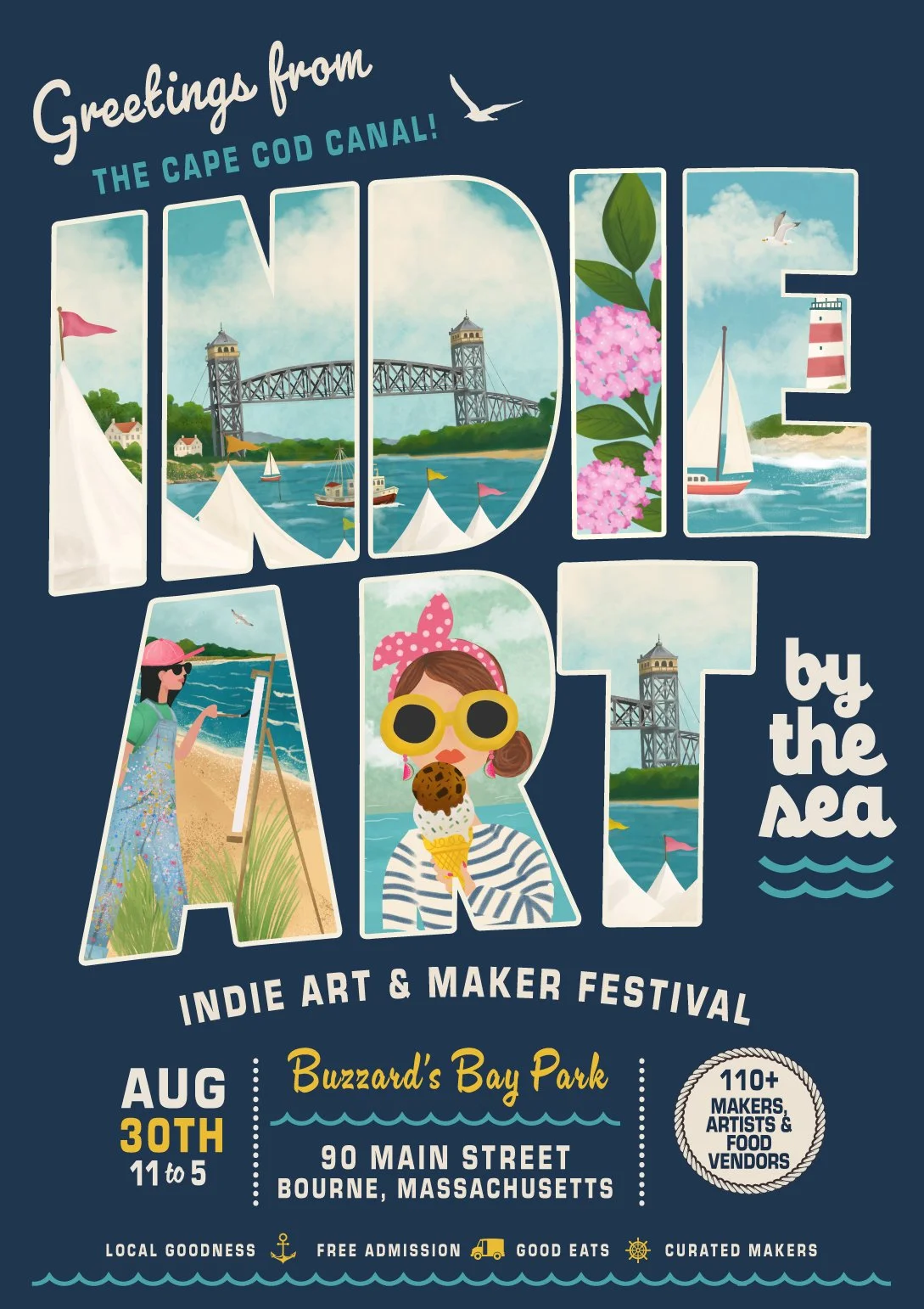 Indie Art by the Sea 2026 — Buzzards Bay Park, Bourne MA