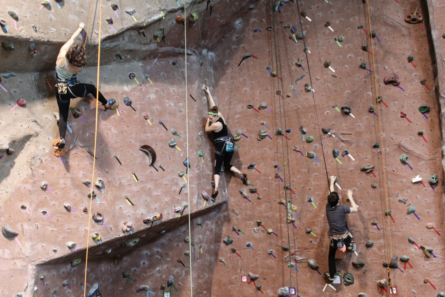 Rock climbing is a fun activity that requires physical strength, mental foc...