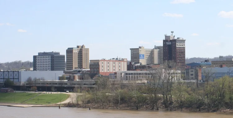 View of Huntington, West Virginia, home of Marshall University School of Physical Therapy