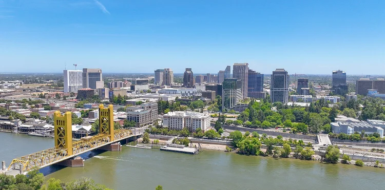 View of Sacramento, California, home of Bridgewood Post Acute