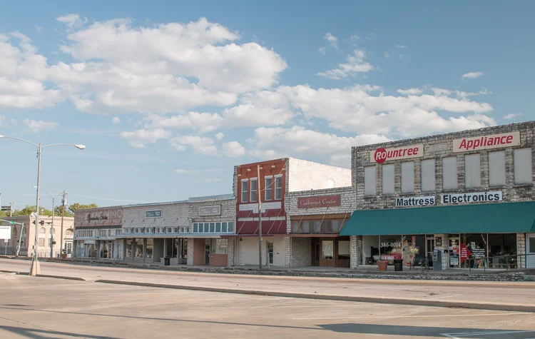 View of Hamilton, Texas, home of Hamilton Healthcare System