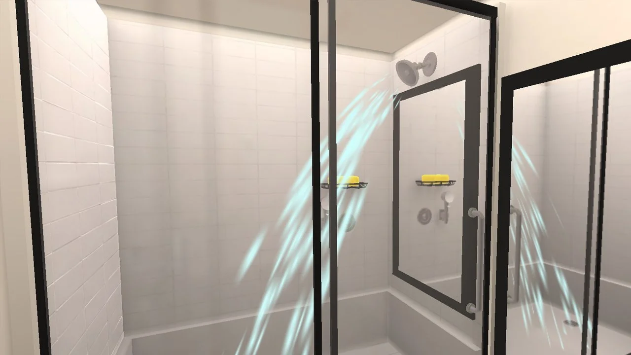 Showering