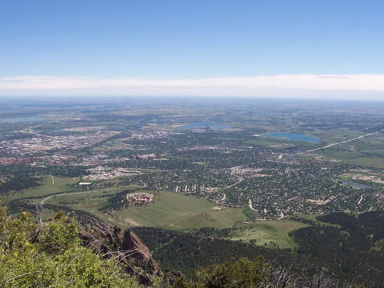 View of Boulder, Colorado, home of Boulder Center for NeuroHealth