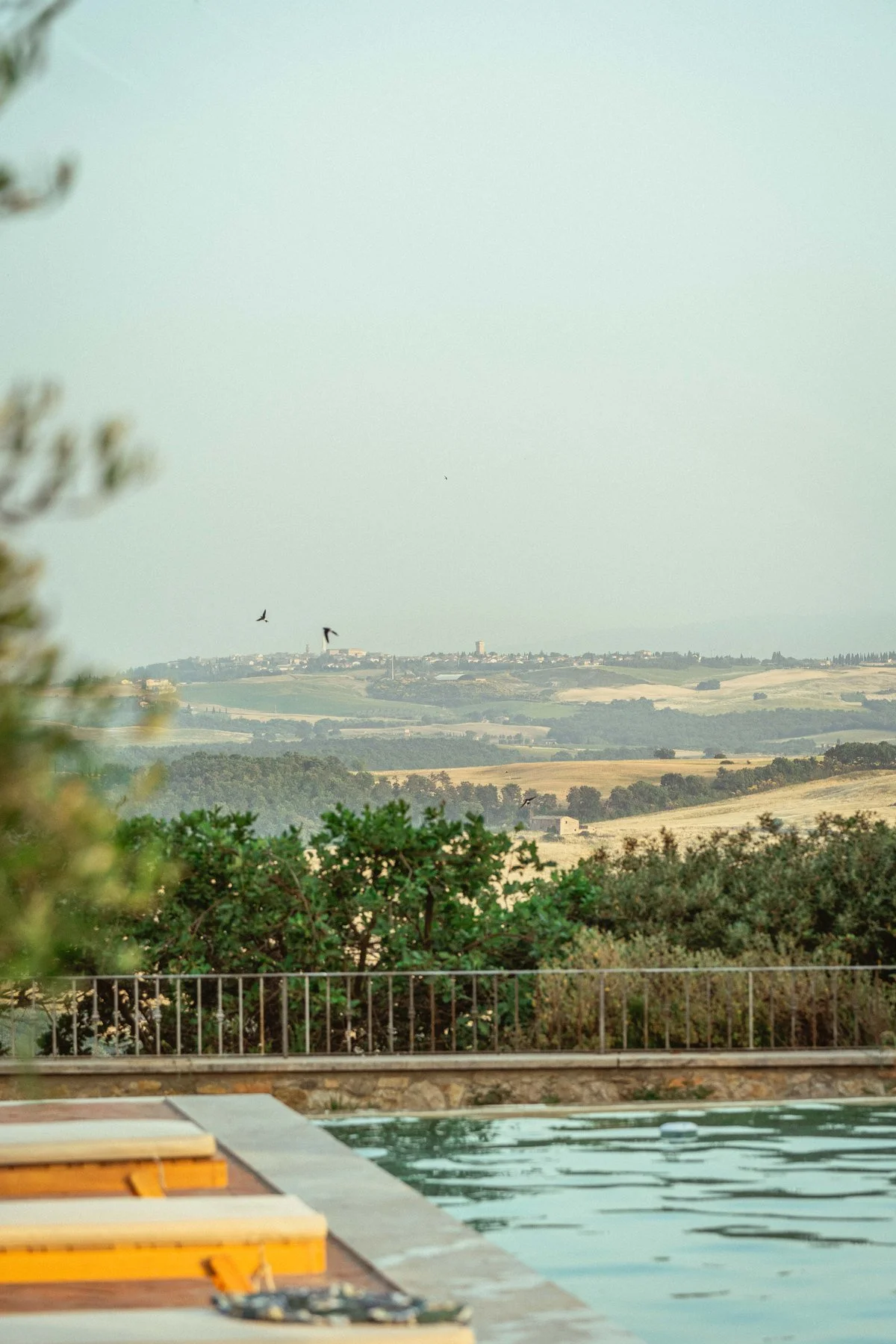 Countryside view from the Tuscany retreat