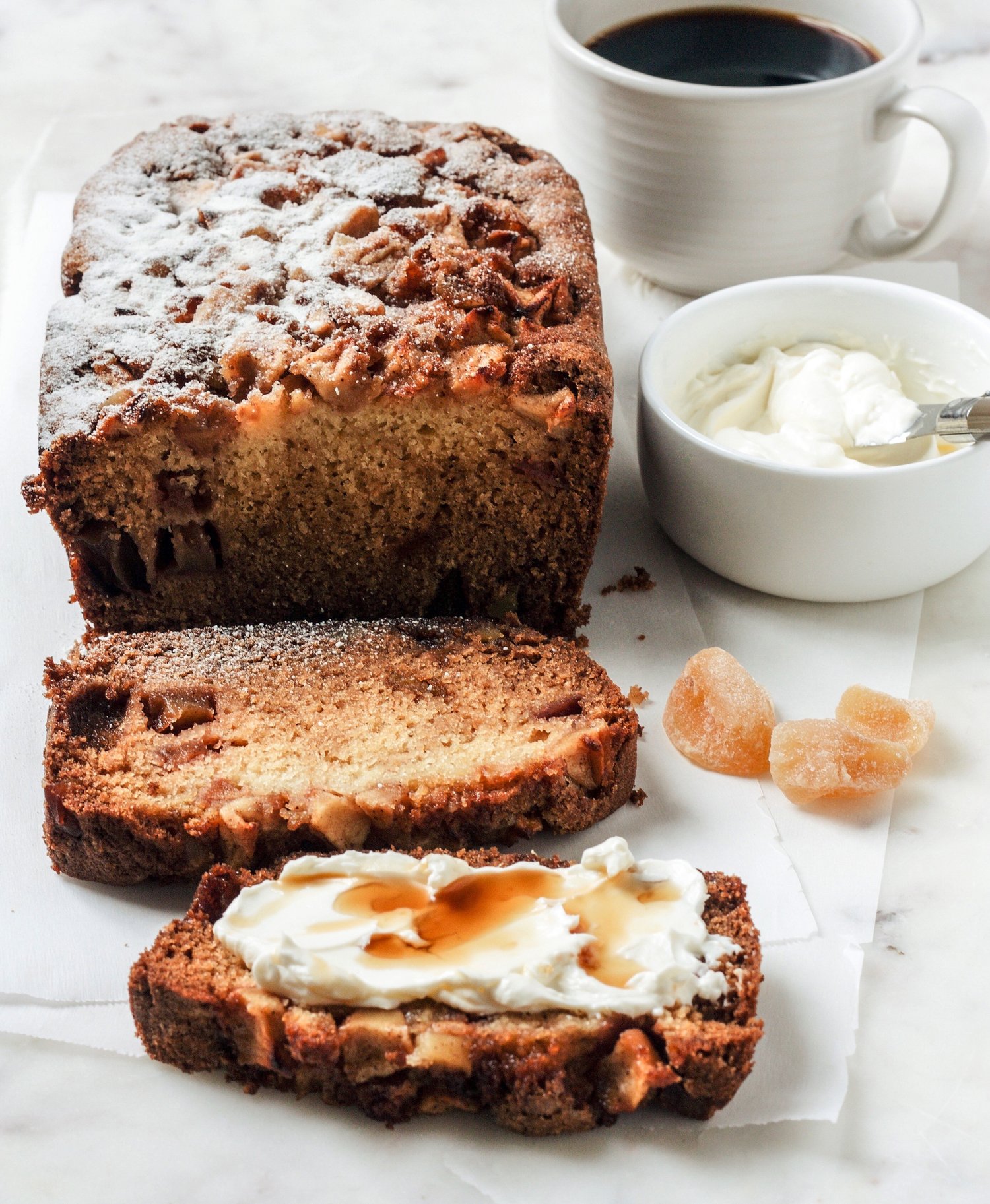Apple & Candied Ginger Loaf Cake — The Daley Plate