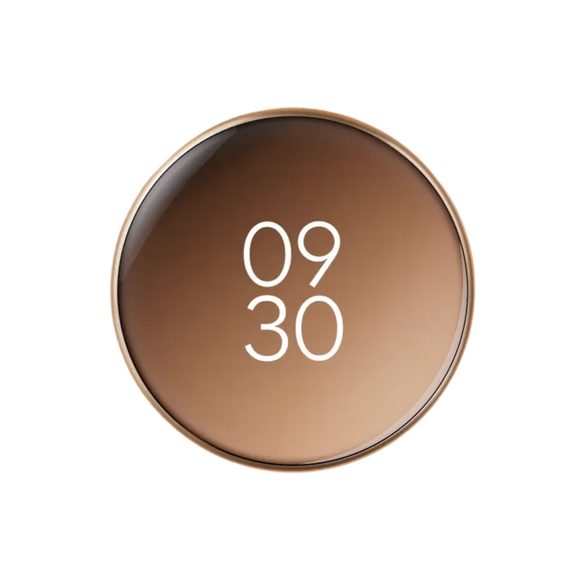 Premium smart thermostat finish for a clean interior design focused installation