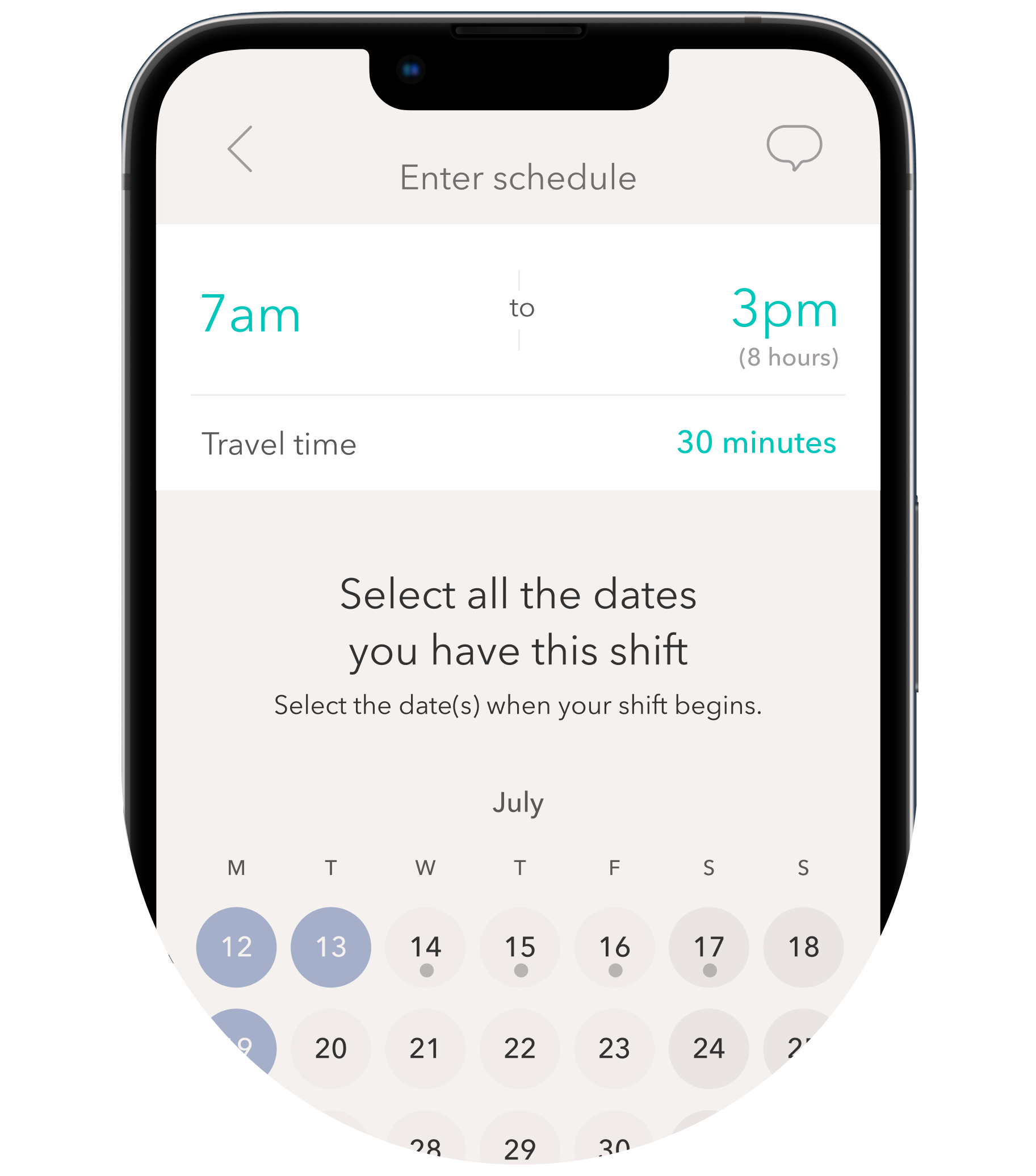 Create a shift work plan