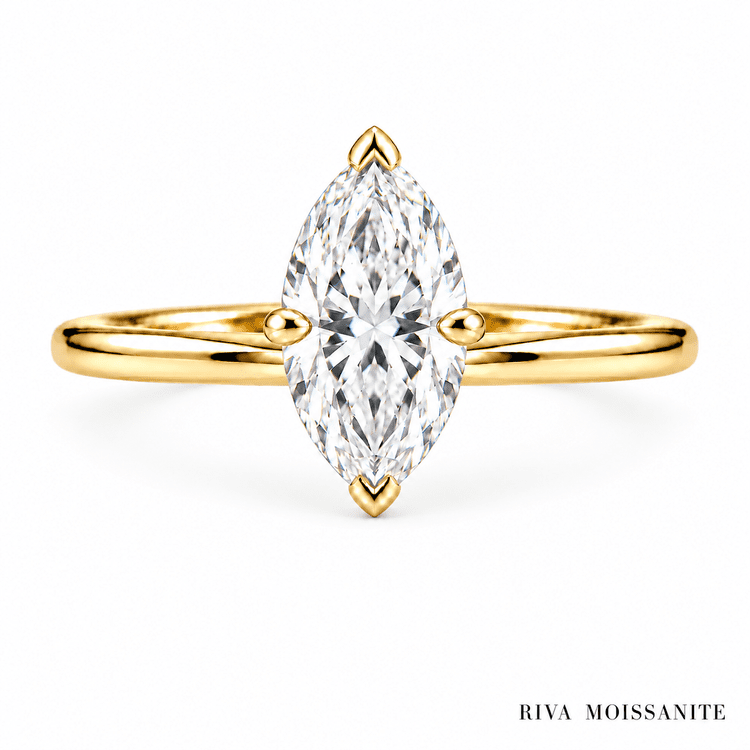 RIVASOM marquise ring in rose gold