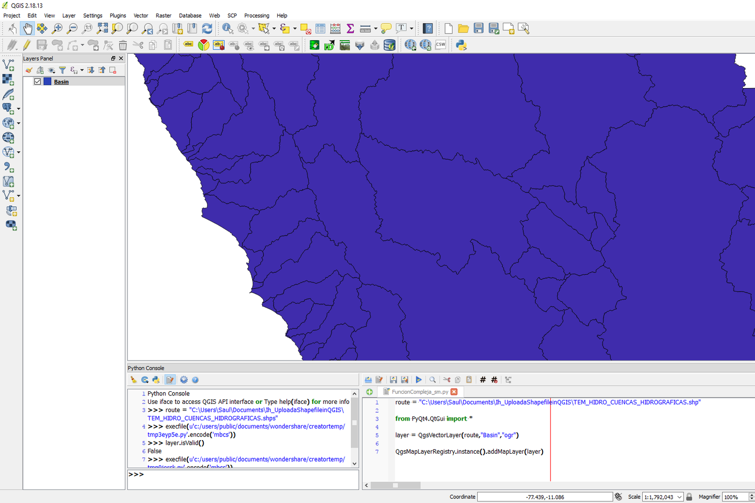 Qgis python