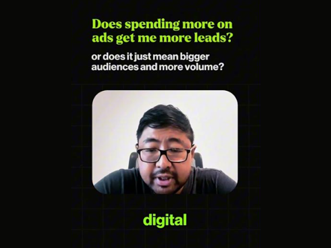 Watch Ge explain how ad spend relates to lead volume