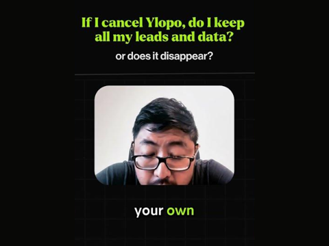 Watch Ge explain whether you keep your leads and data if you cancel Ylopo