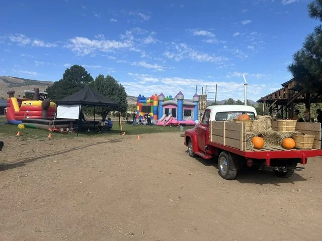 Kids sensory play at the Apple Festival