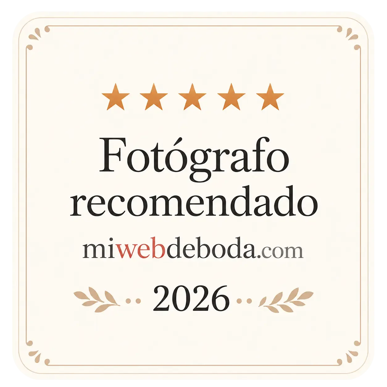 Fotógrafo recomendado 2026