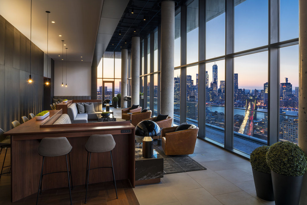 Get A First Look At The Amberly's Newly Revealed Penthouse Lounge And Amenities In Downtown Brooklyn