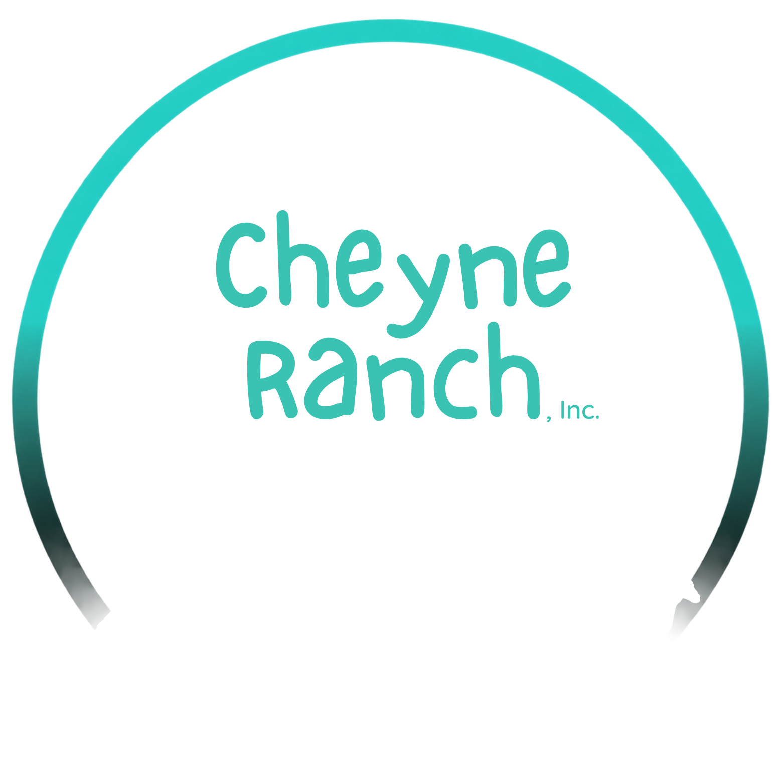 Cheyne Ranch, Inc. full logo, for dark backgrounds
