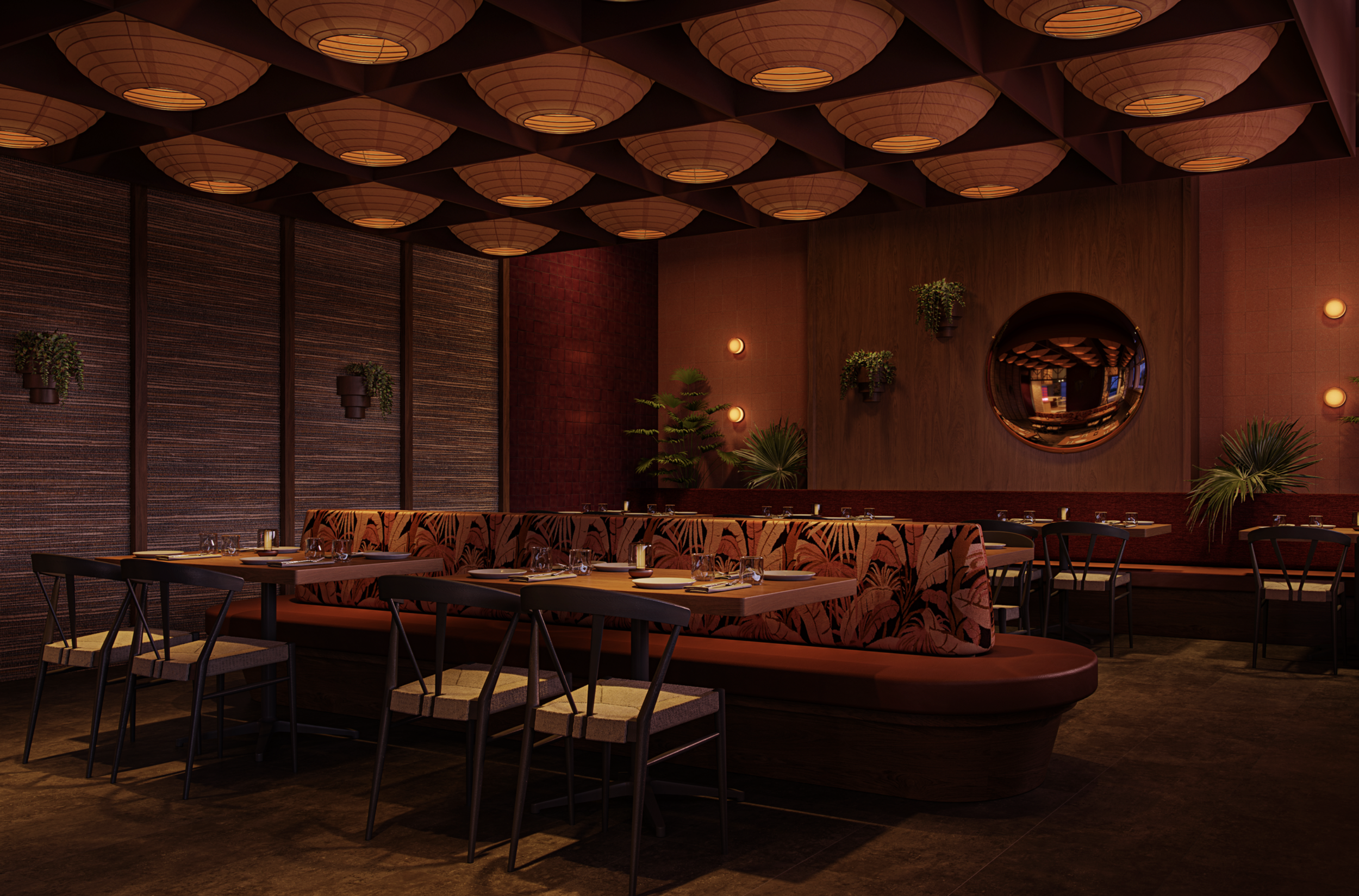 Commercial Interior Design Dallas restaurant interior by Cadre Creatives