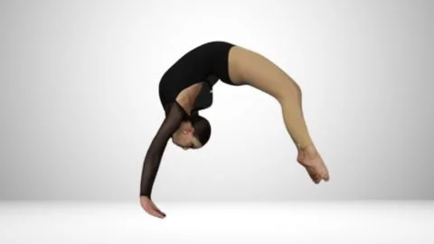 Tumbler doing a backbend