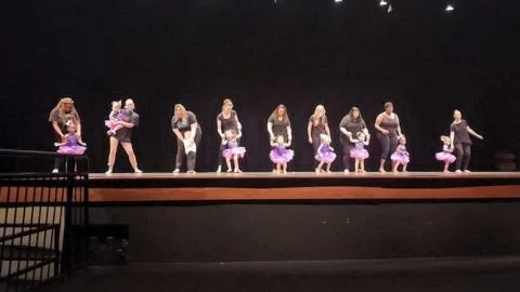 Tiny Dancer class on stage