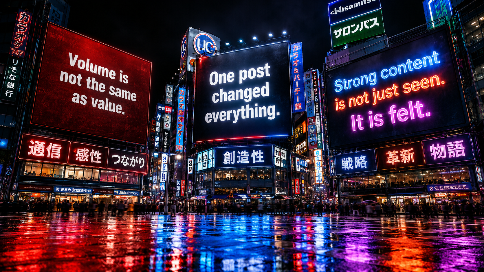 Tokyo — Strong content is not just seen. It is felt.