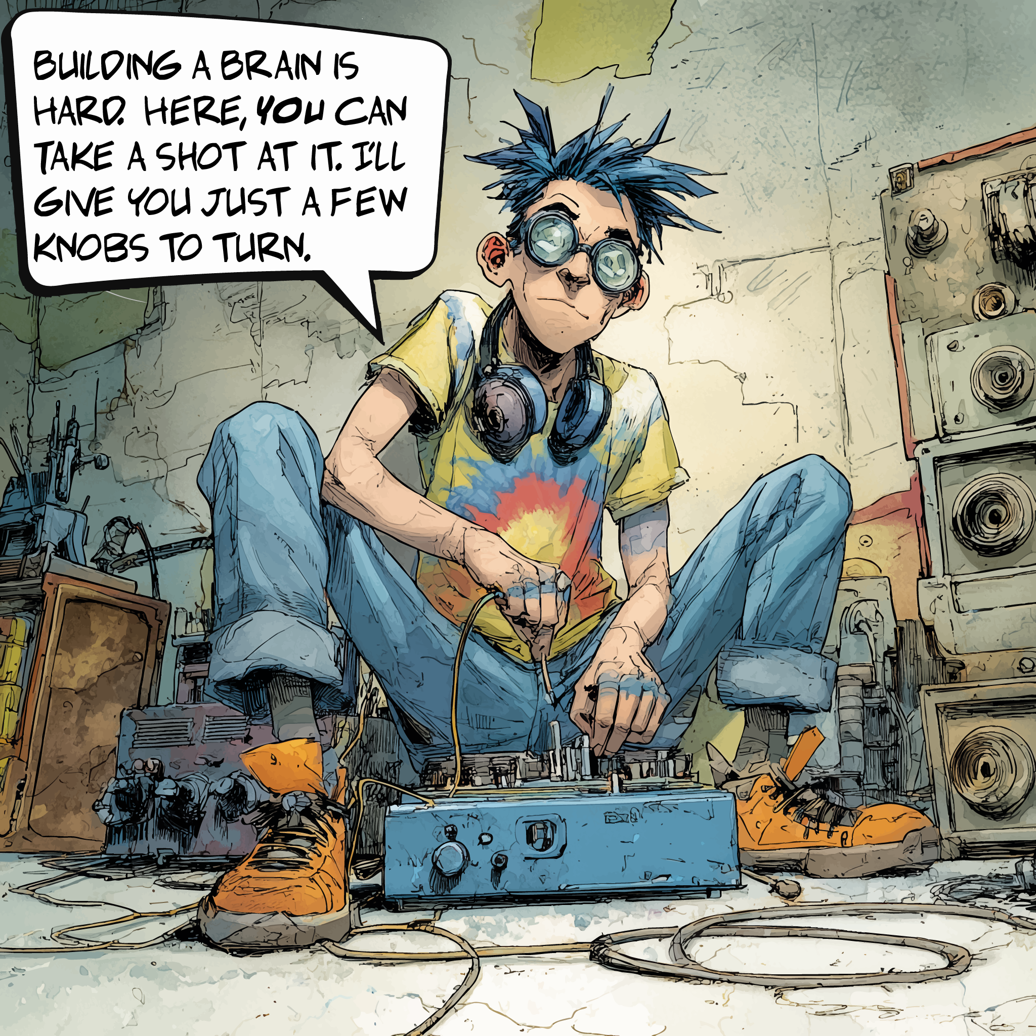 Build Brain Comic Panel
