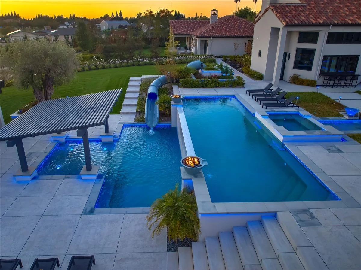 Chelshire Estates pool during the day