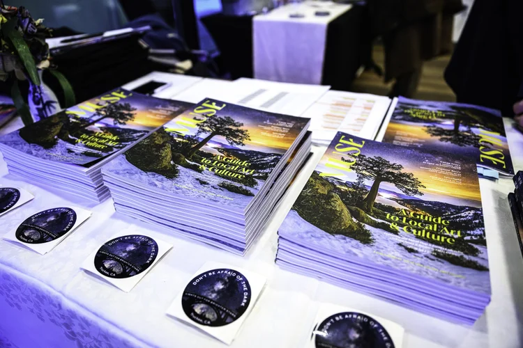 MUSE Magazines on display at the launch party