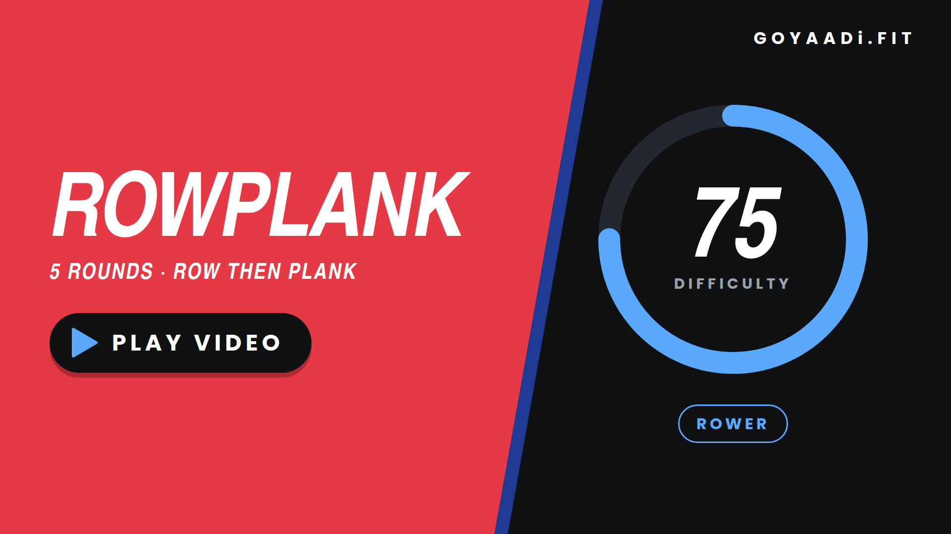 ROWPLANK workout cover