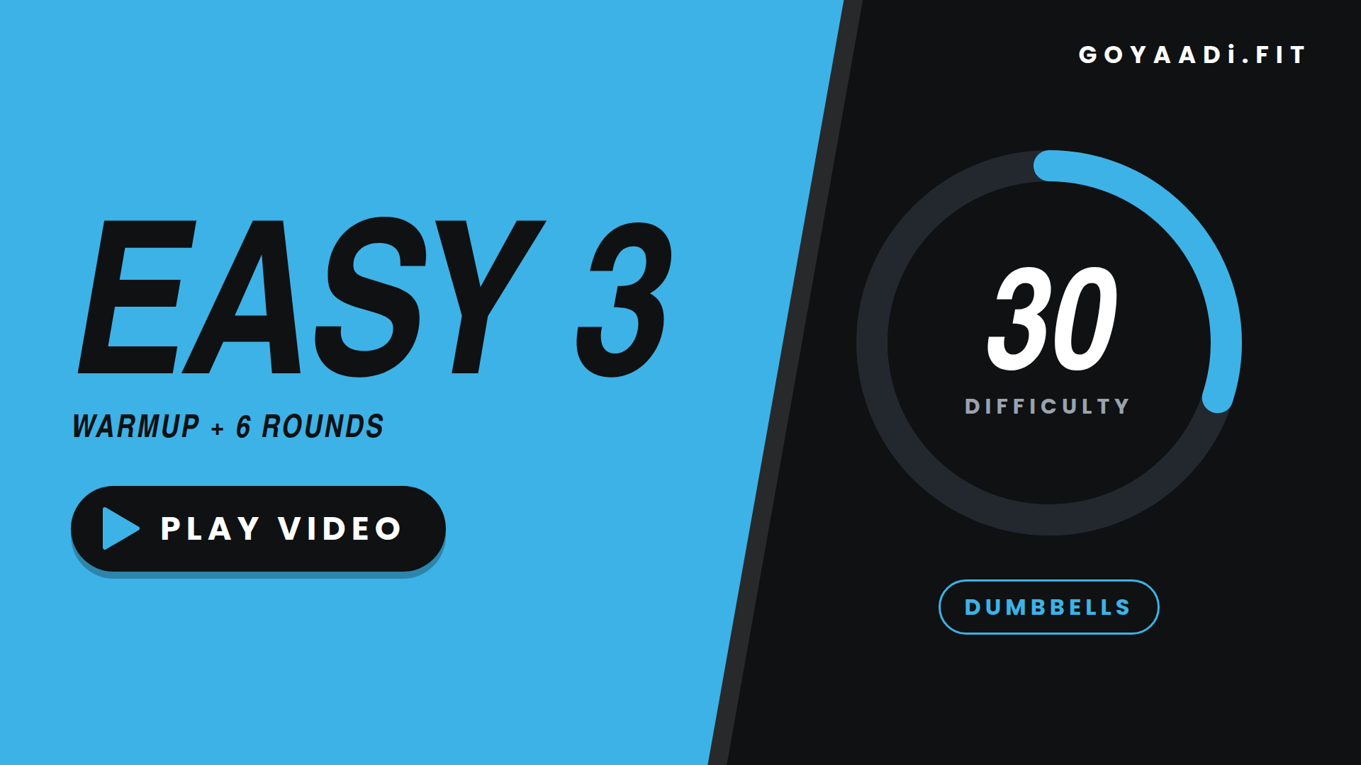 EASY 3 workout cover