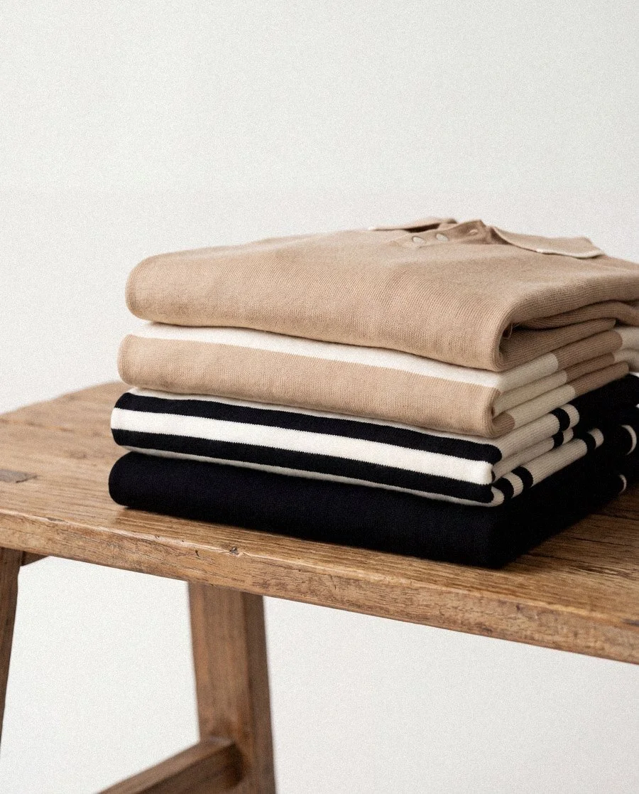Stacked knits still life