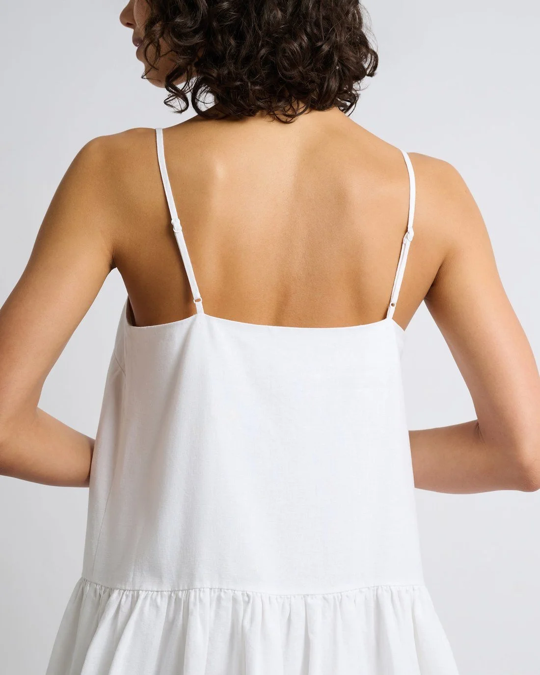 Air Linen Bubble Mini Dress detail