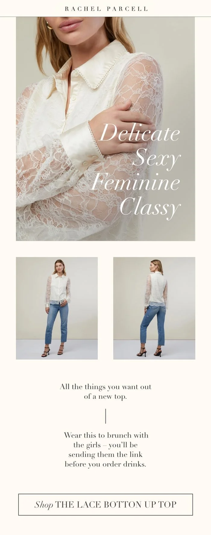 Lace top email