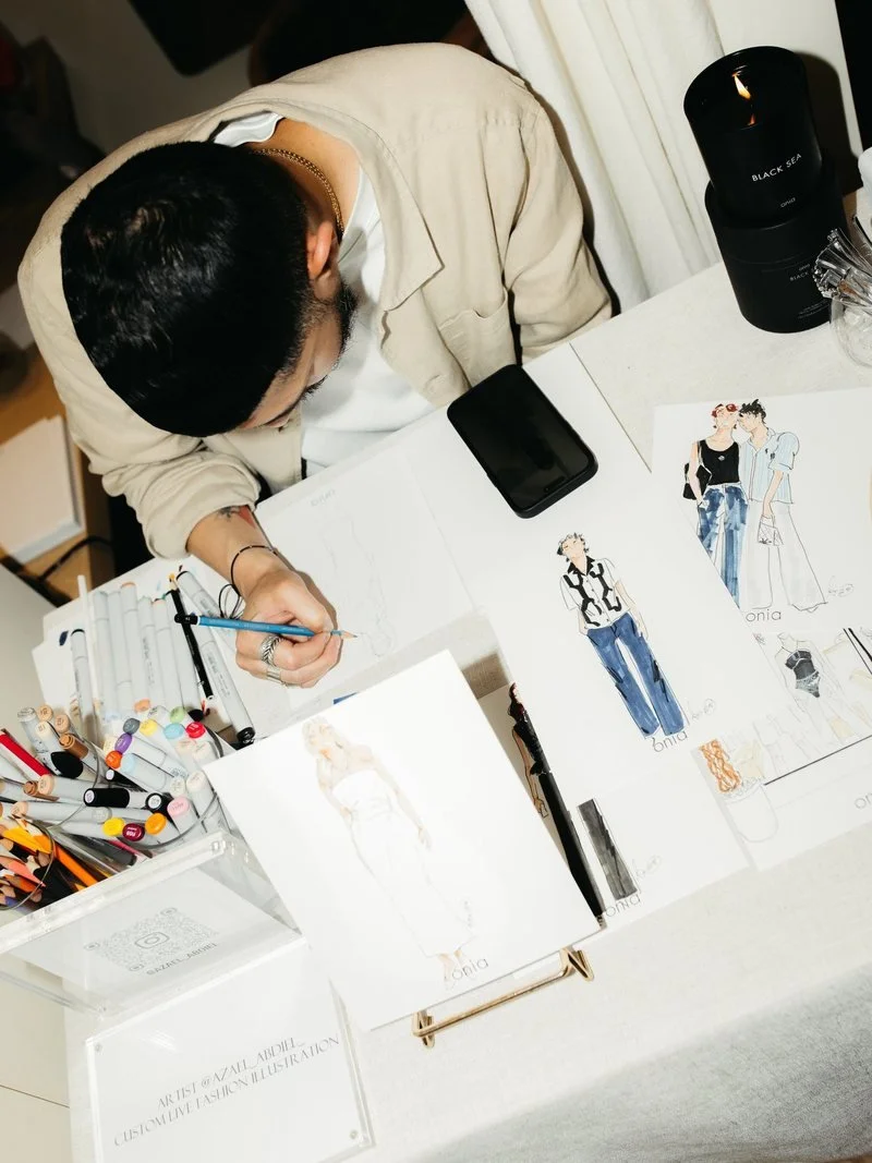 Illustrator at work