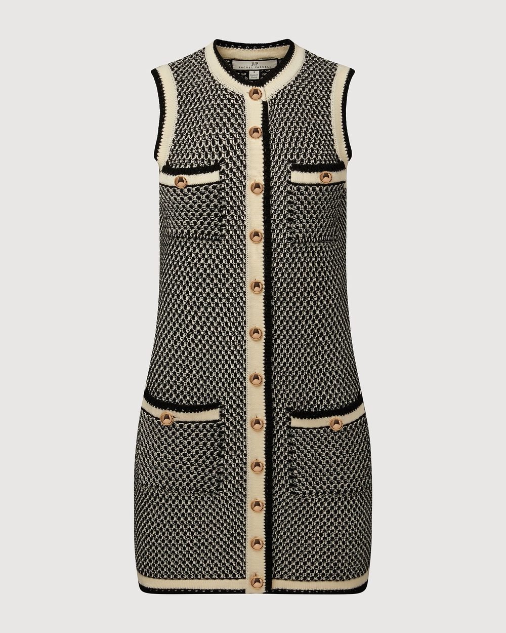 Tweed dress flat
