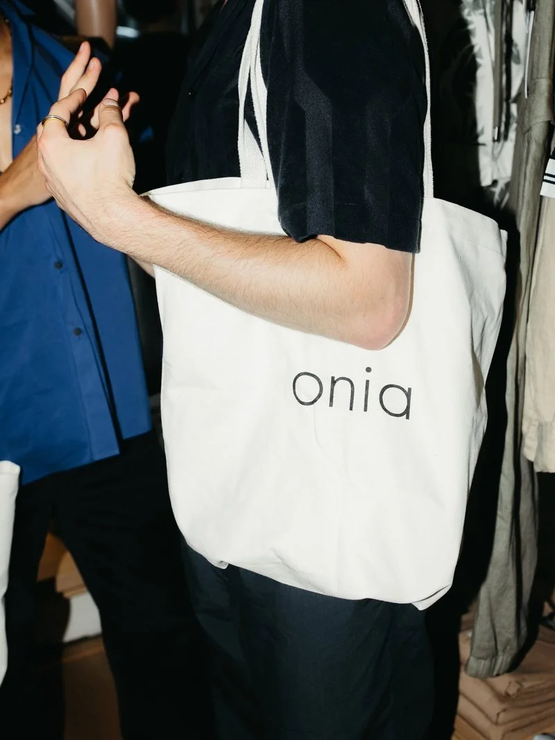 Onia tote at the event