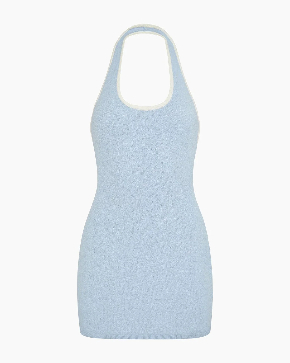 Cotton Boucle Mini Halter Dress flat