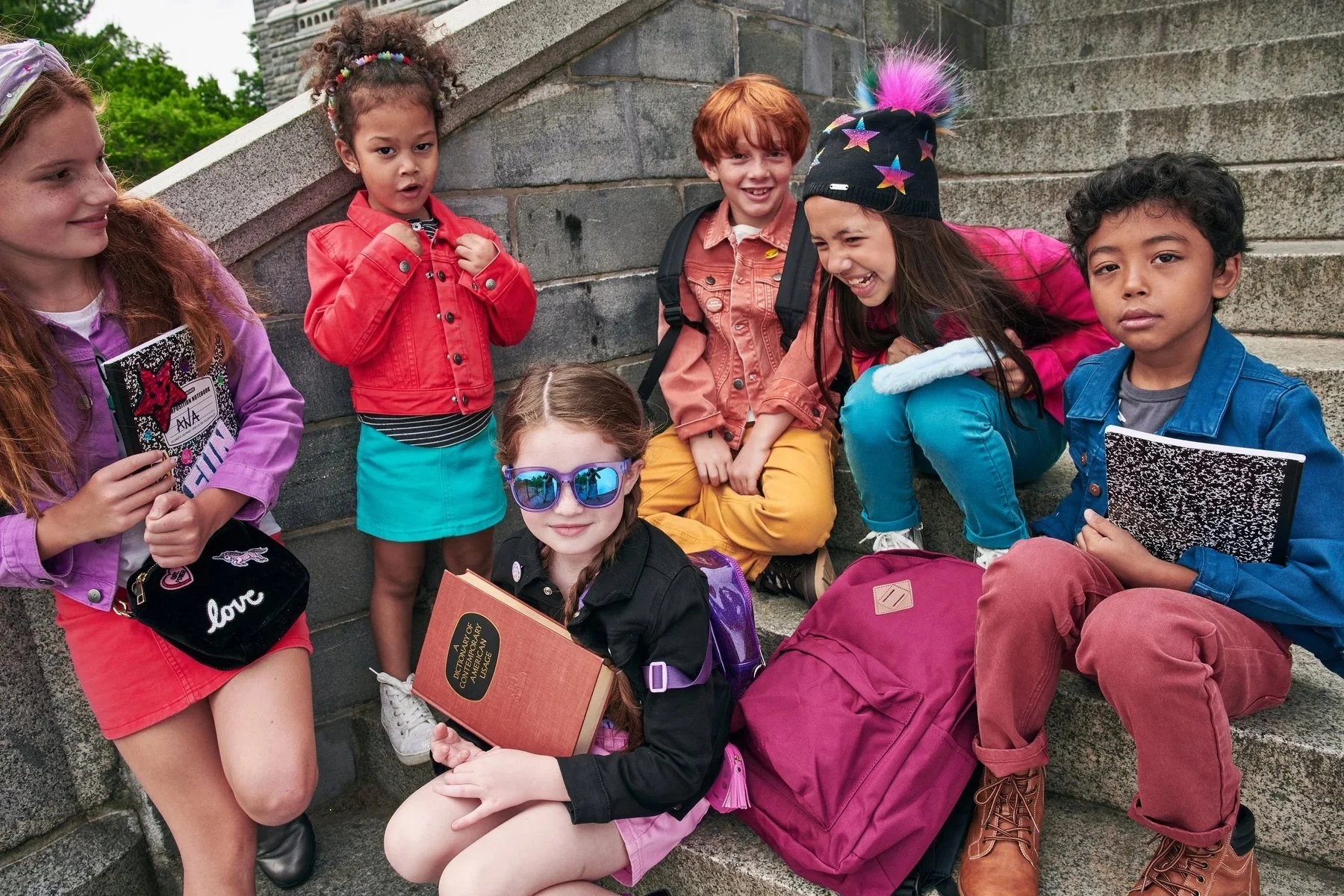 Kidpik Fall 2023, kids on the steps