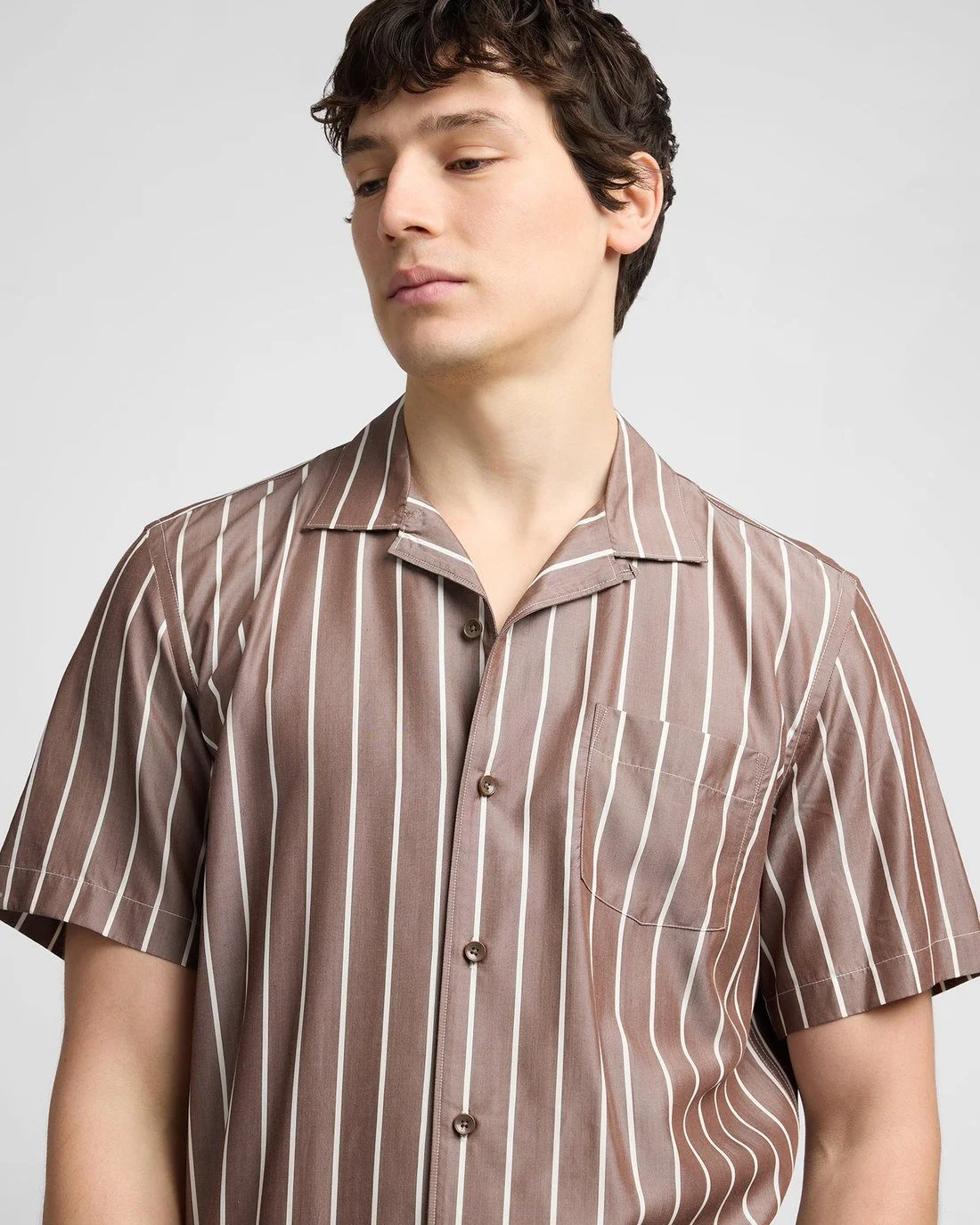 Tencel Convertible Vacation Shirt detail