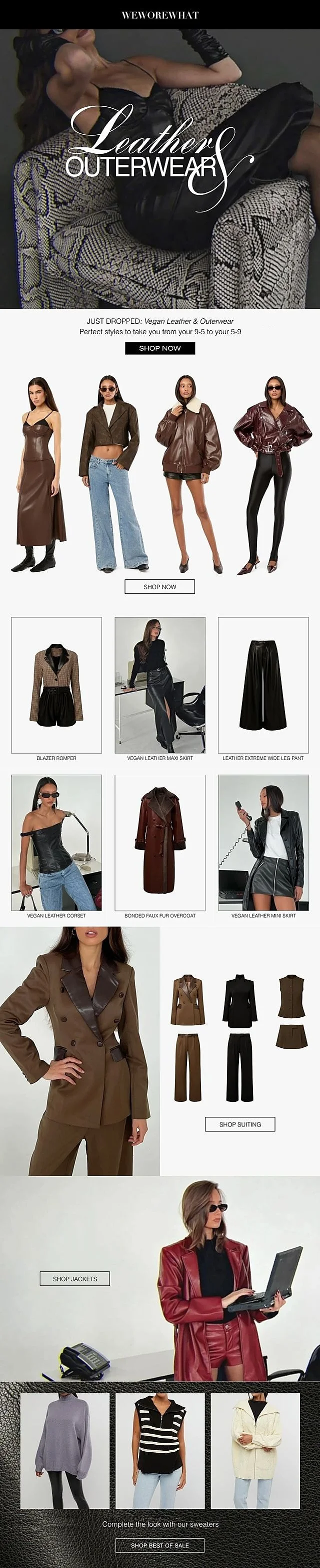 Leather launch email