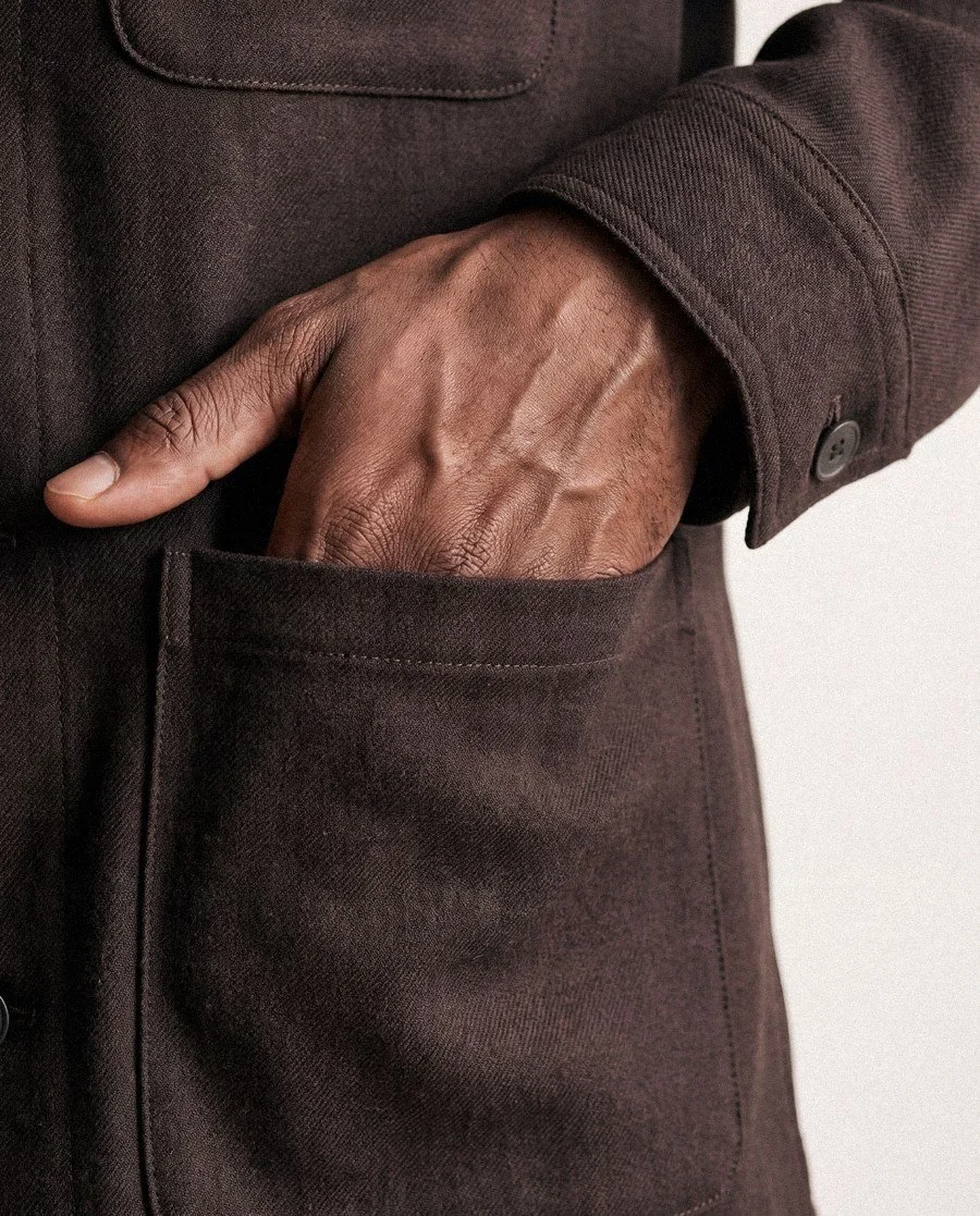 Chore jacket pocket detail