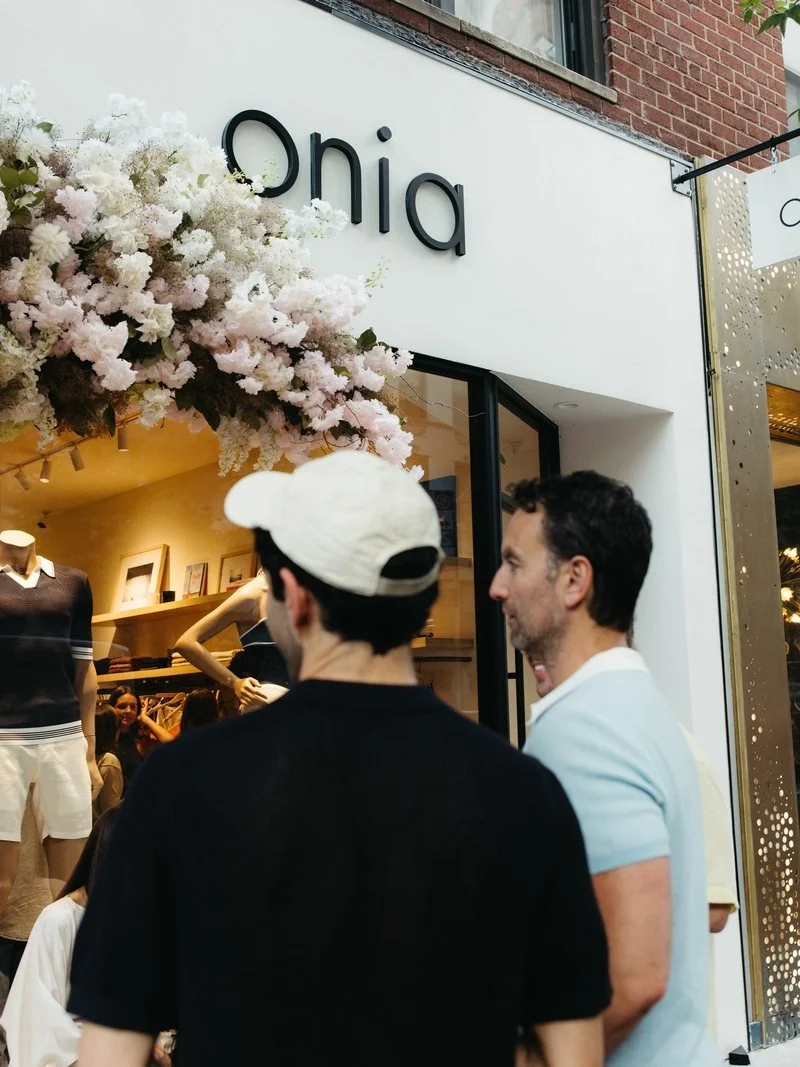 Store entrance during the event