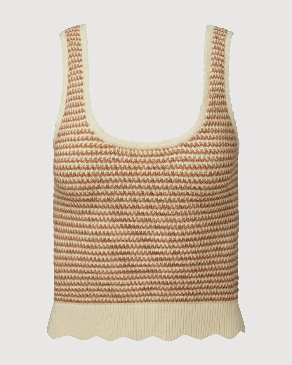Knit tank flat