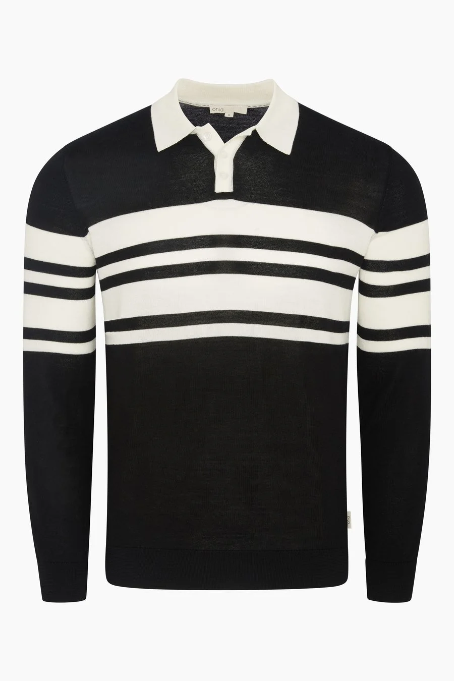 Rugby stripe polo flat