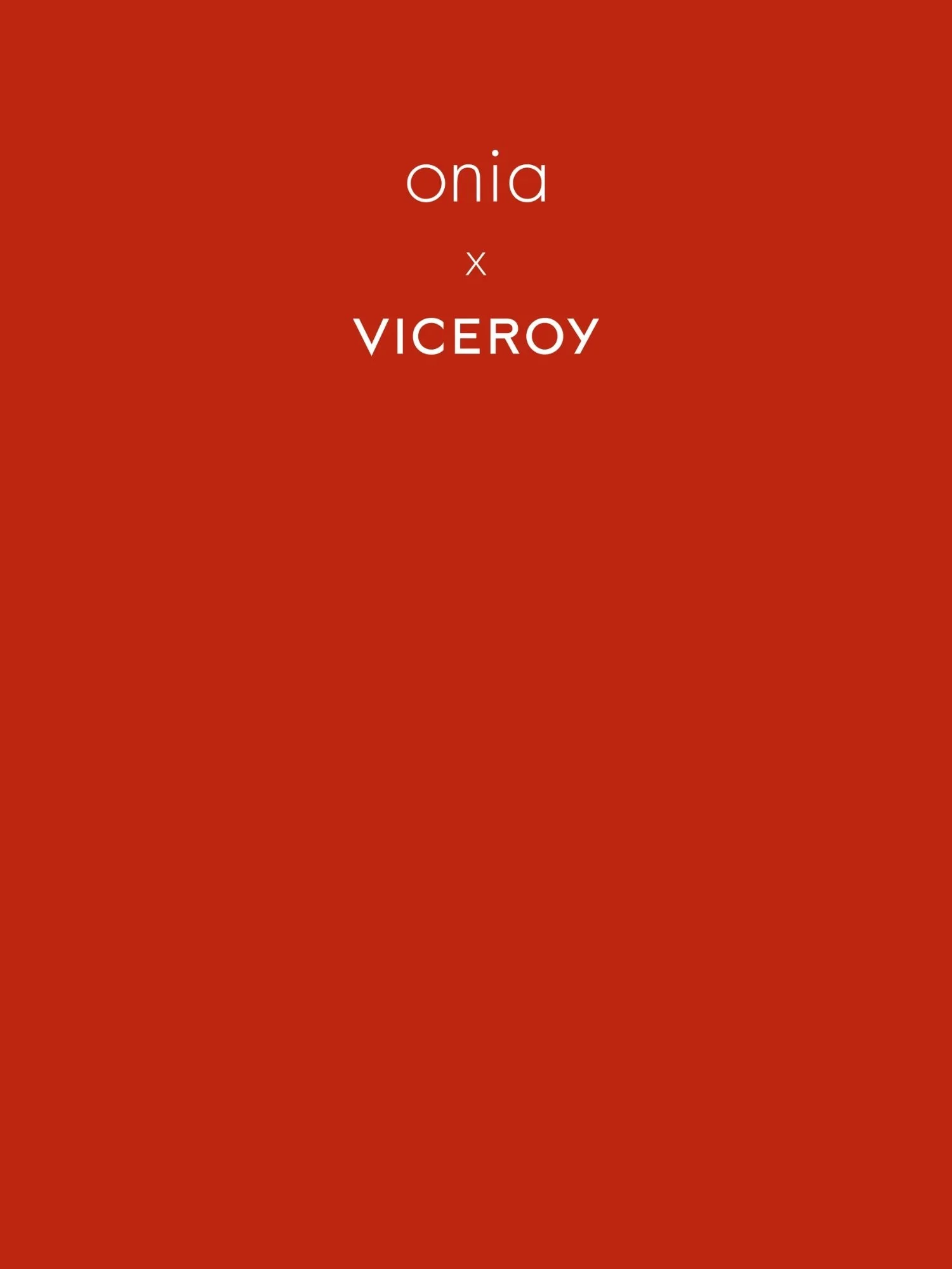 The printed Onia x Viceroy letter, front