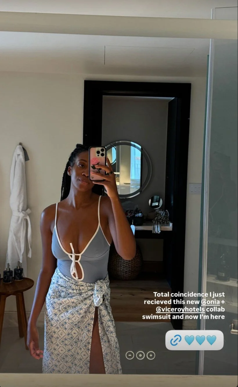 Soleil one-piece and pareo, shared by @chrissyford